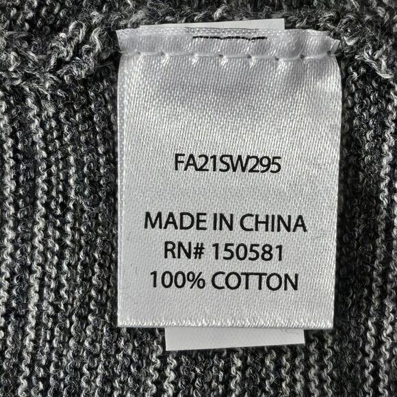 2/$30 Flag & Anthem Gray Raglan Sleeve Quarter Zip Sweater Pullover Size M - Picture 6 of 8